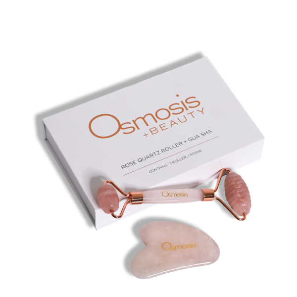 Osmosis Beauty Rose Quartz Roller + Gua Sha Set - Image 8