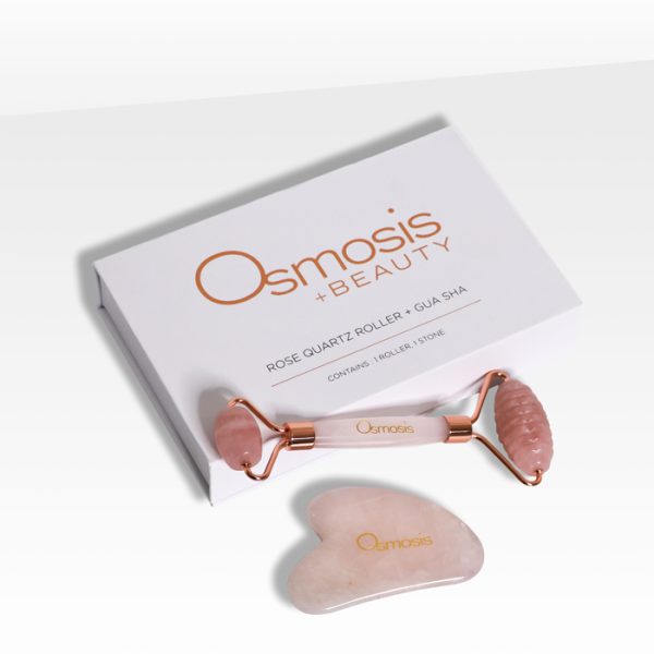 Osmosis Beauty Rose Quartz Roller + Gua Sha Set - Image 11