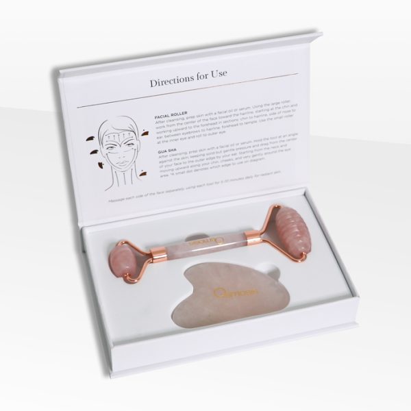 Osmosis Beauty Rose Quartz Roller + Gua Sha Set - Image 13