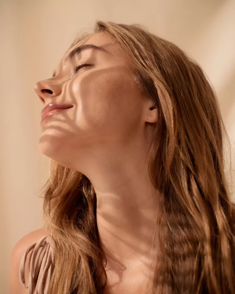 Beauty Treatments, woman in the sun